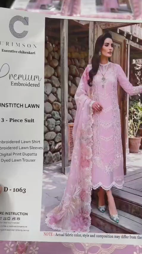 Unstiched Women Lawn